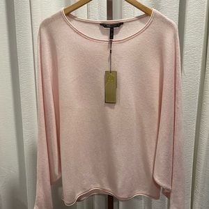 BCBGMaxAzria Med. Pink Cashmere Sweater NWT